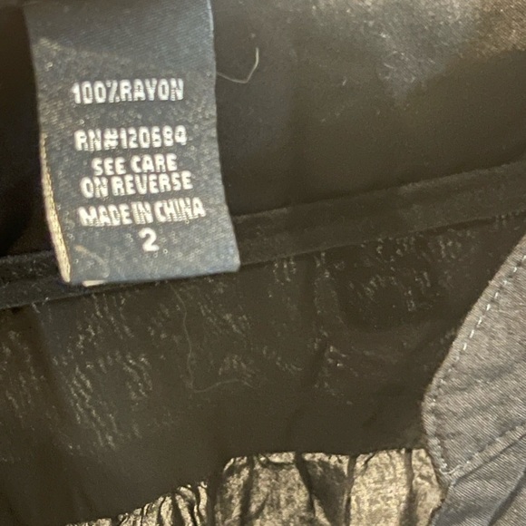 Torrid Sleeveless Button Down Black Shirt Size 2 - Picture 5 of 5